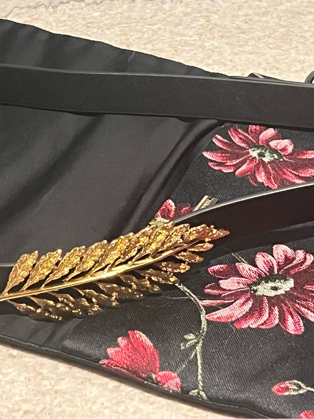 Adam Lippes Fern Belt, Sz. M - Finished in 24 K Gold - Picture 4 of 12